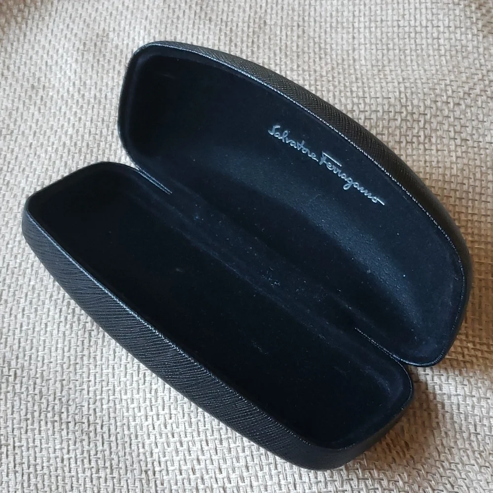 Salvatore Ferragamo black sunglasses case